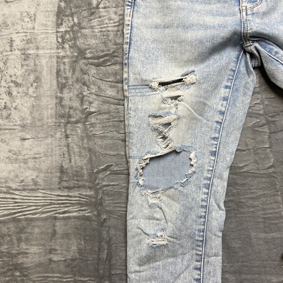 American Eagle Next Level Stretch Distressed Super Hi Rise Jegging Womens 2S - Picture 7 of 14